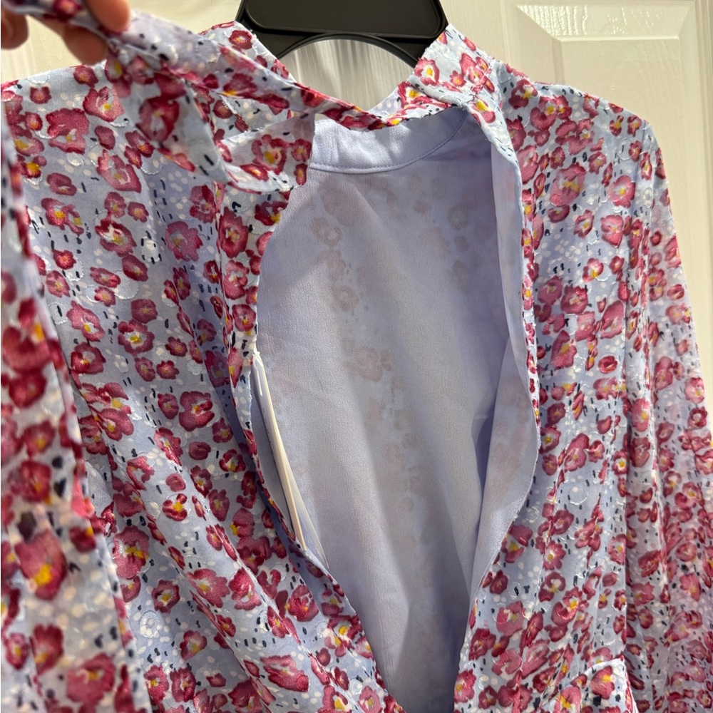 Endless Rose backless floral Long Sleeve Romper NWT - Picture 6 of 8